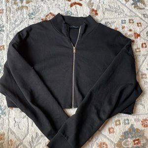 Zara Cropped Zip Up